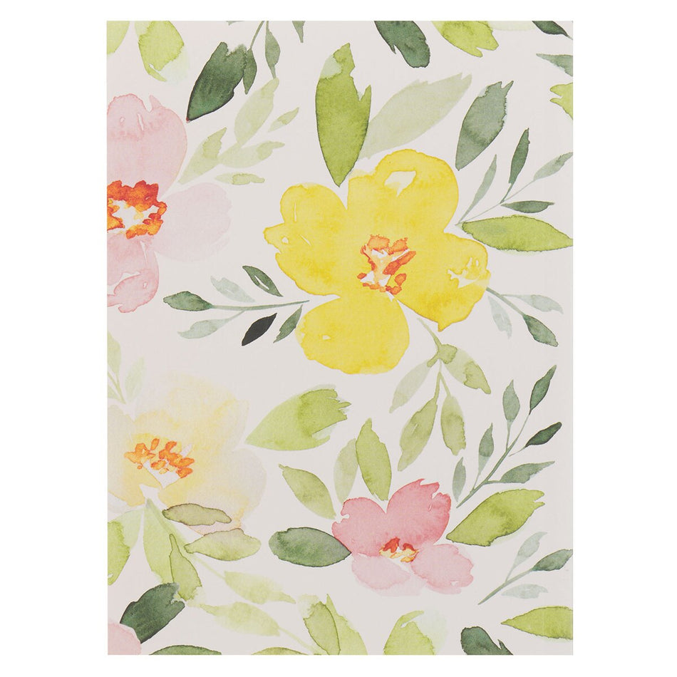 Renew Their Strength Yellow Floral Medium Notebook - Isaiah 40:31 by Christian Art Gifts, product view 2