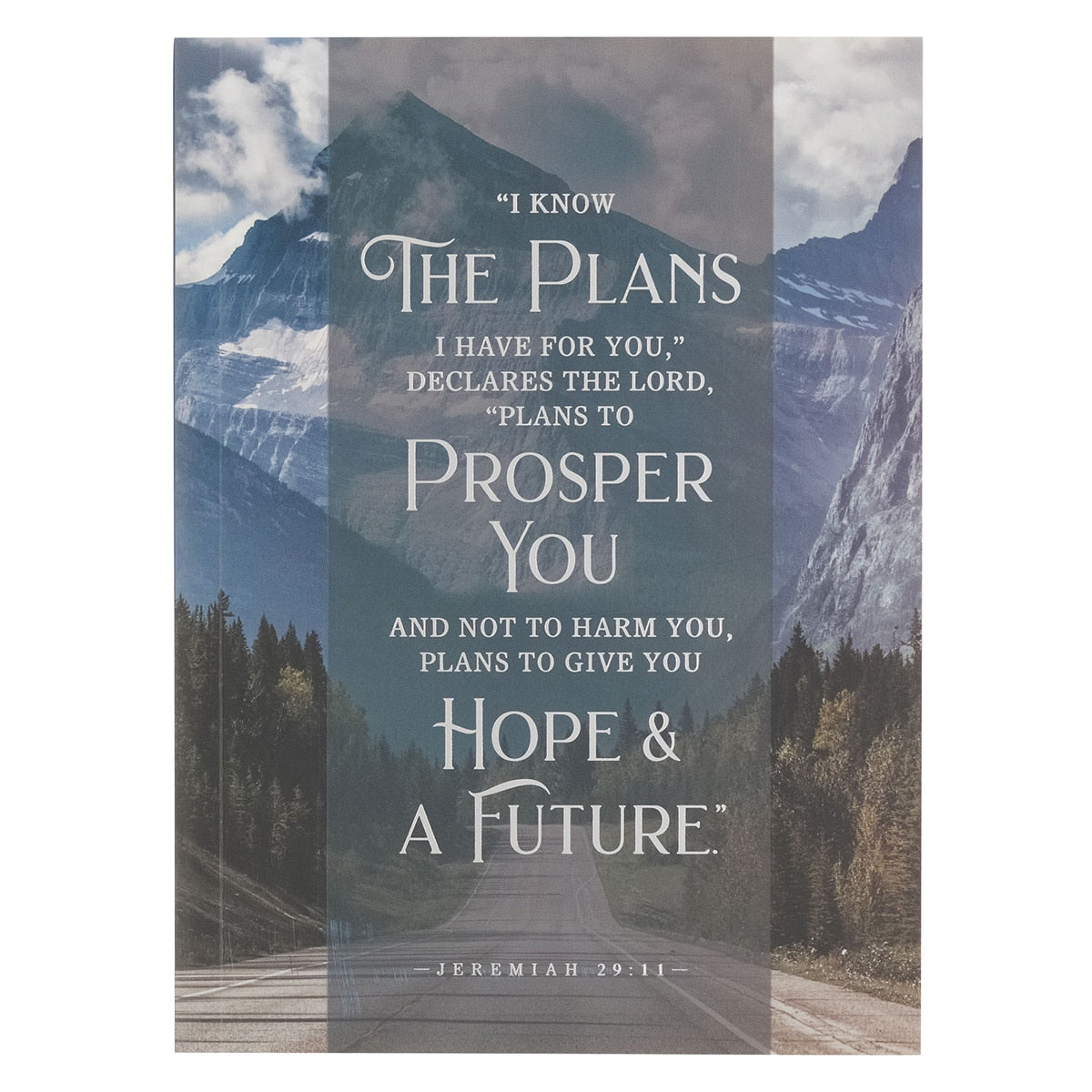Hope and a Future Mountain Path Medium Notebook - Jeremiah 29:11 by Christian Art Gifts
