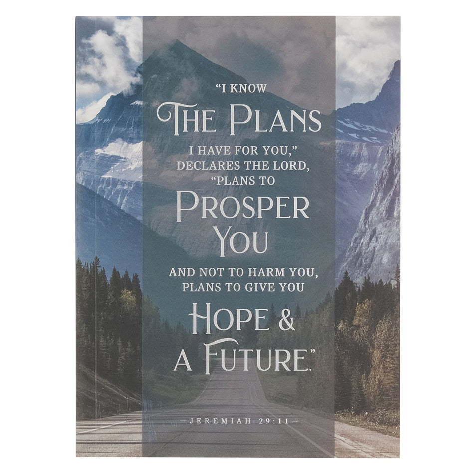 Hope and a Future Mountain Path Medium Notebook - Jeremiah 29:11 by Christian Art Gifts
