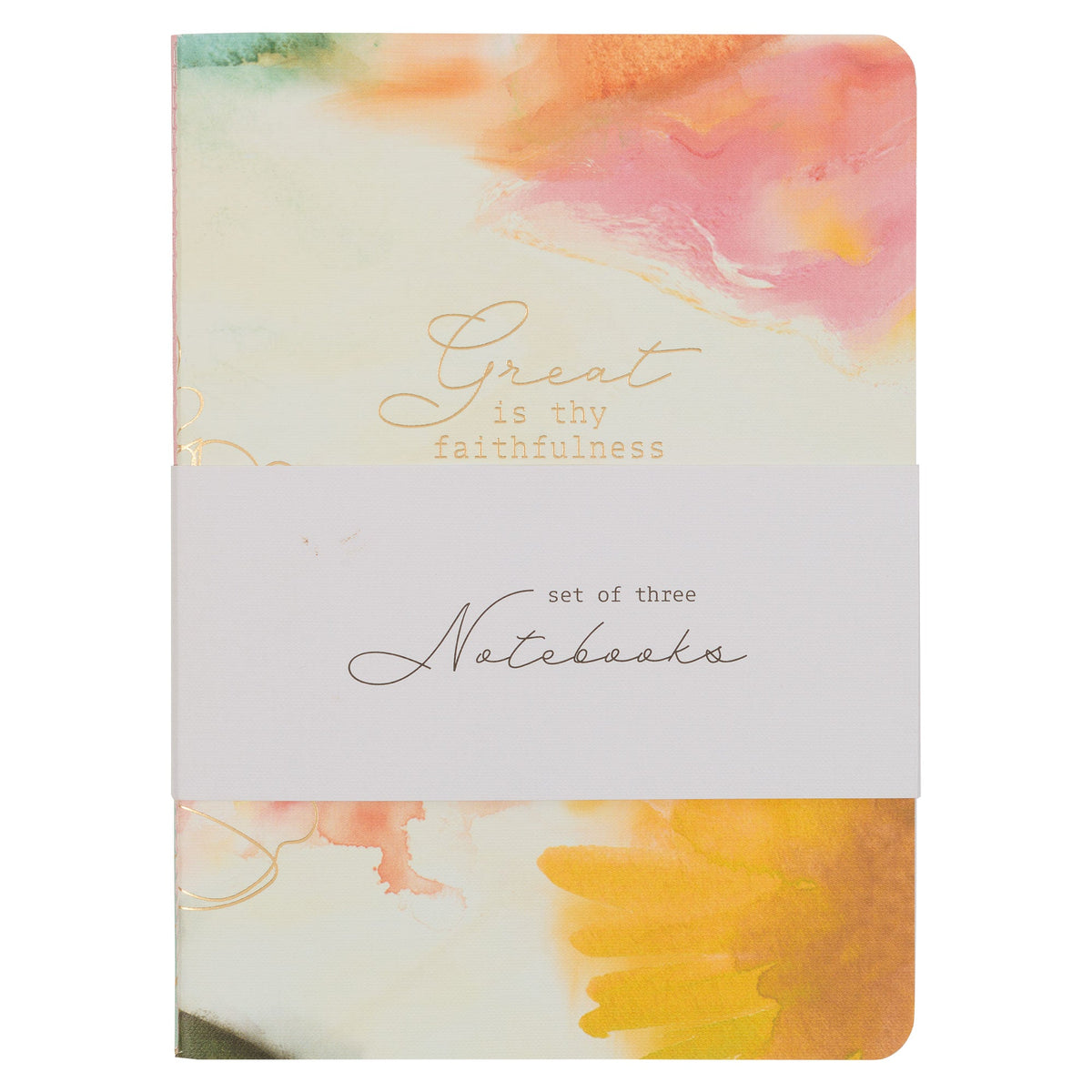 Faithfulness Pastel Meadow Large Notebook Set by Christian Art Gifts