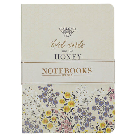 Kind Words Are Like Honey Large Notebook Set - Proverbs 16:24 by Christian Art Gifts