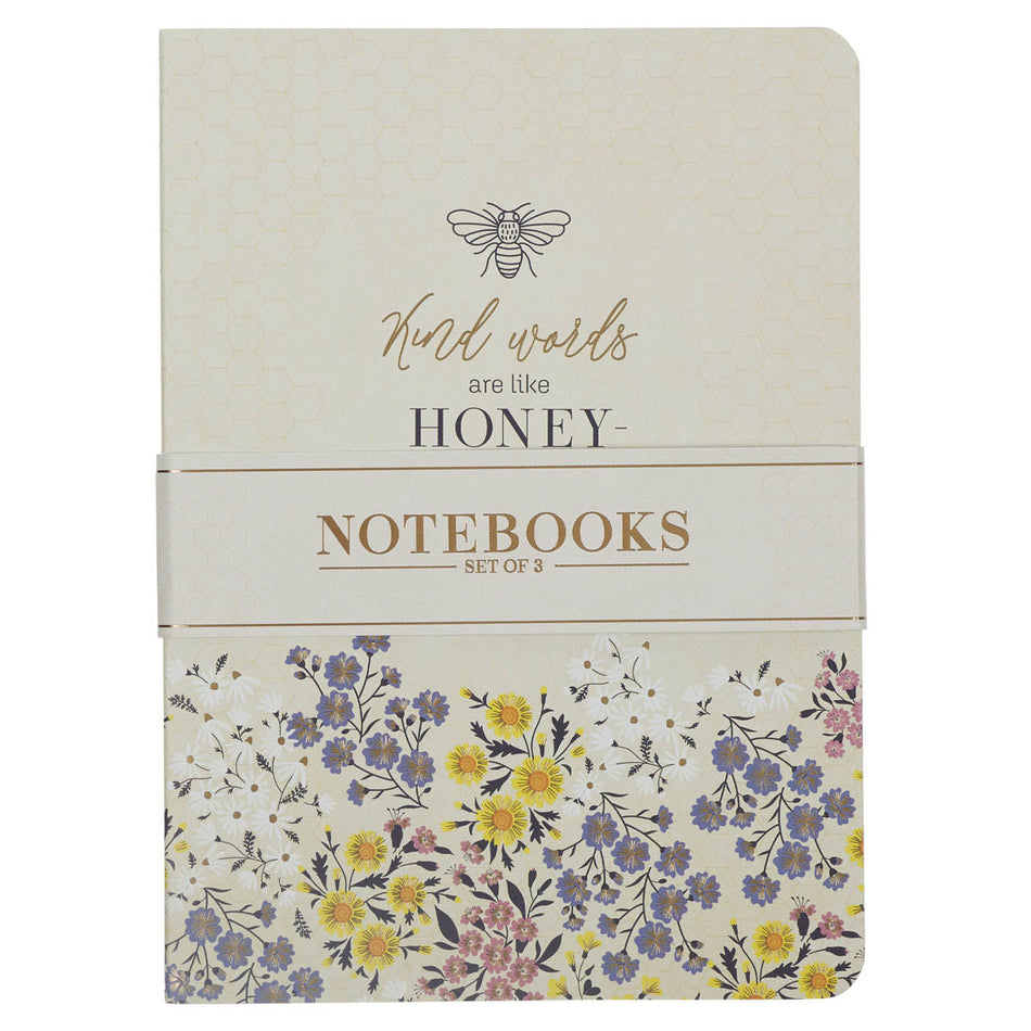 Kind Words Are Like Honey Large Notebook Set - Proverbs 16:24 by Christian Art Gifts