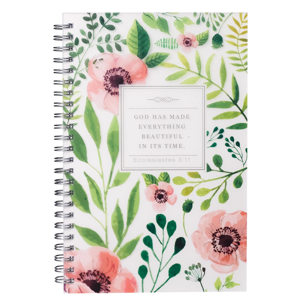 Everything Beautiful PVC Cover Spiral Notebook - Ecclesiastes 3:11 by Christian Art Gifts