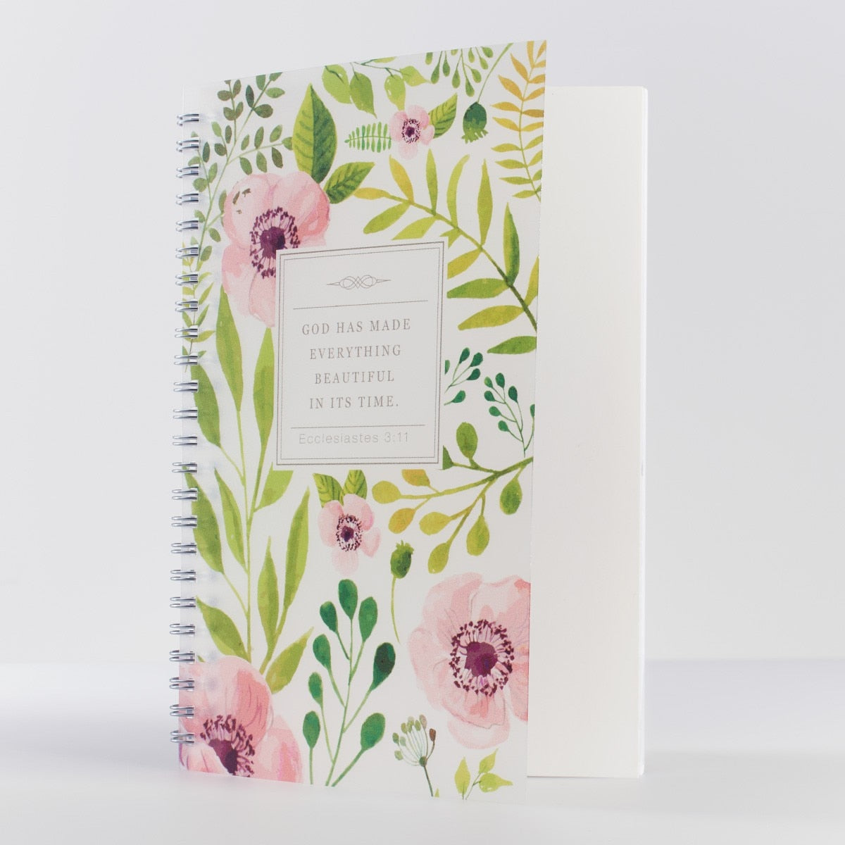 Everything Beautiful PVC Cover Spiral Notebook - Ecclesiastes 3:11 by Christian Art Gifts, product view 4