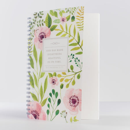 Everything Beautiful PVC Cover Spiral Notebook - Ecclesiastes 3:11 by Christian Art Gifts, product view 4