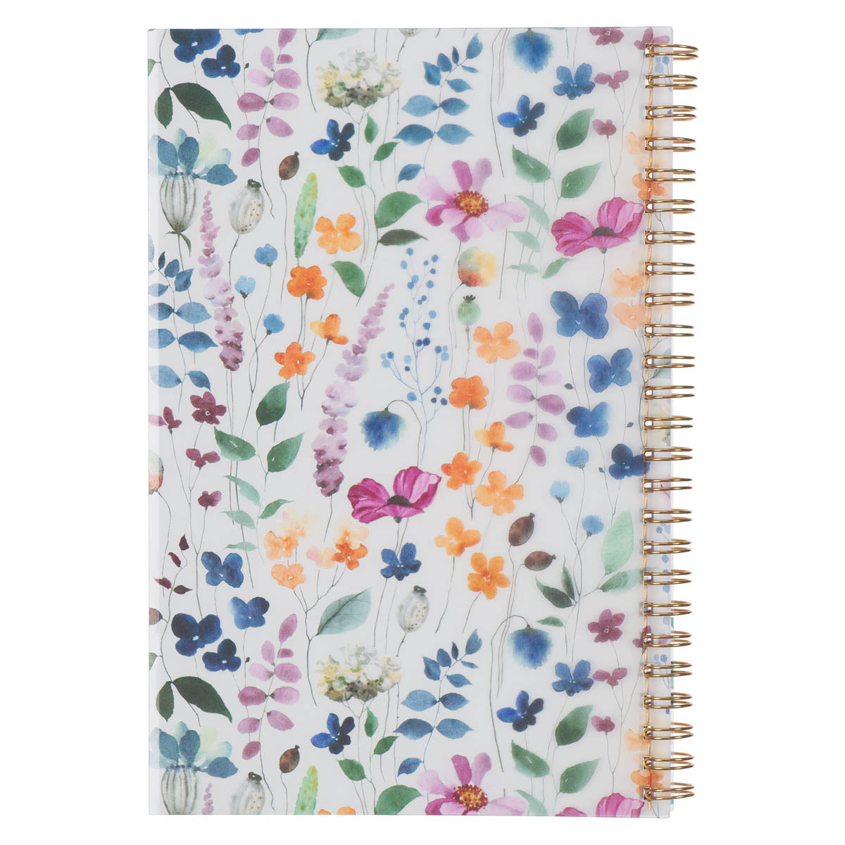 Goodness and Love Wildflower PVC Cover Spiral Notebook - Psalm 23:6 by Christian Art Gifts, product view 2