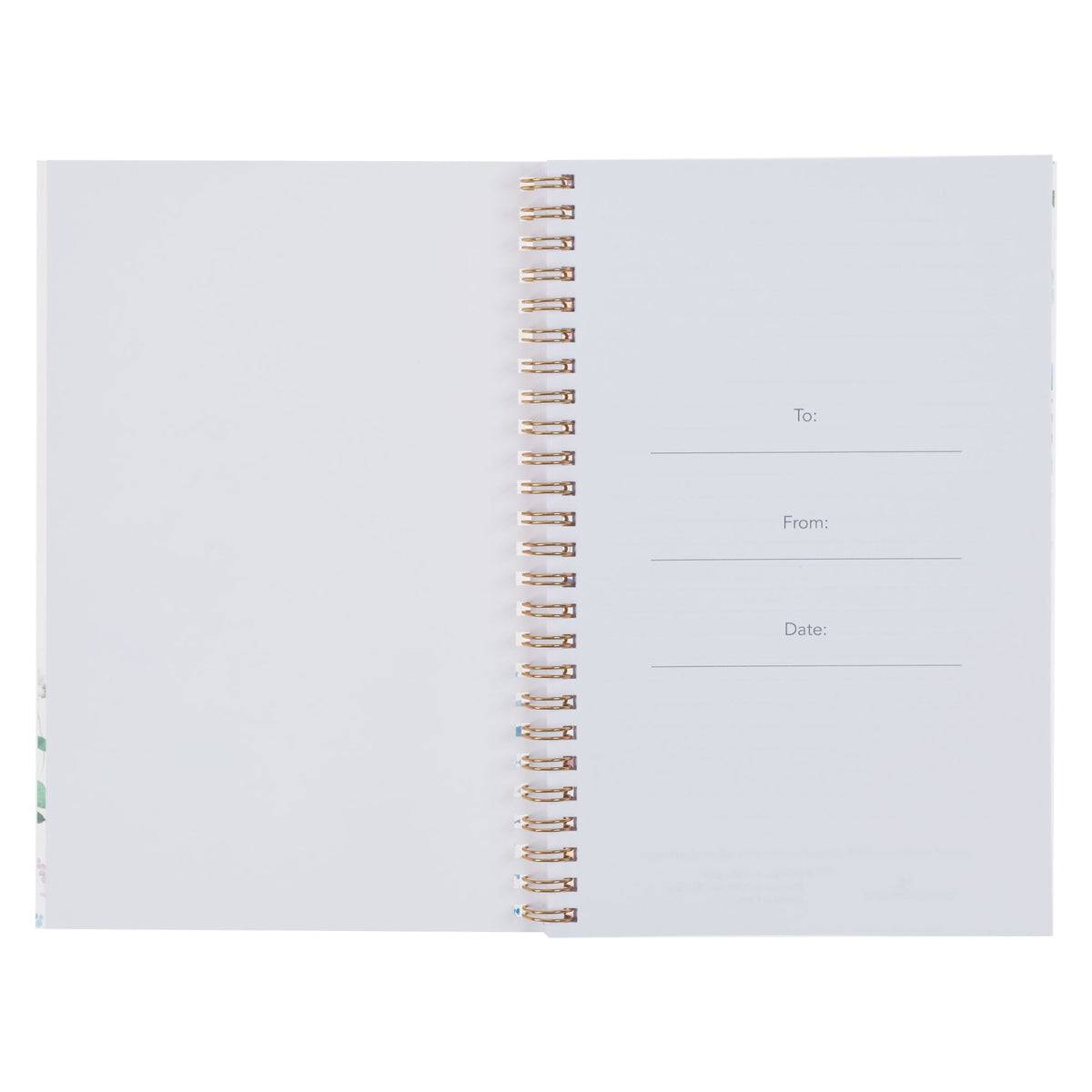 Goodness and Love Wildflower PVC Cover Spiral Notebook - Psalm 23:6 by Christian Art Gifts, product view 3