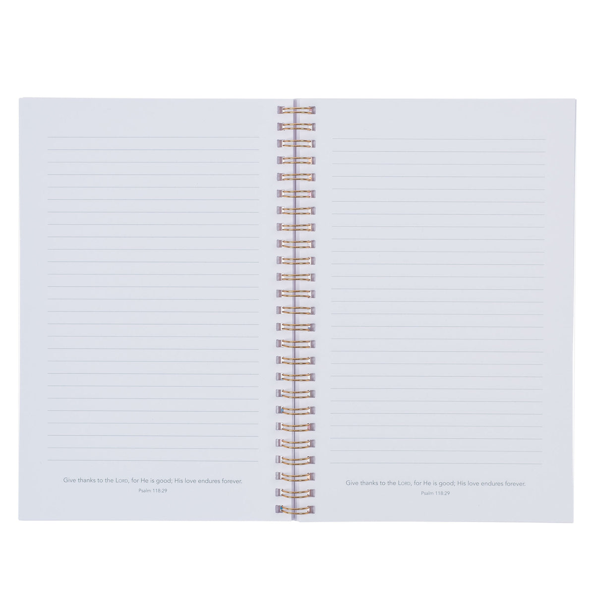 Goodness and Love Wildflower PVC Cover Spiral Notebook - Psalm 23:6 by Christian Art Gifts, product view 4