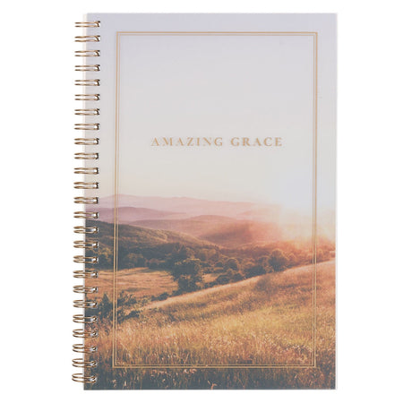 Amazing Grace PVC Cover Spiral Notebook - Isaiah 53:3 by Christian Art Gifts
