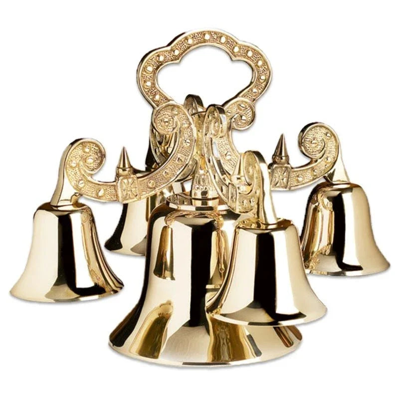 Basilica Standing Sanctuary Bells - Brass by Christian Brands