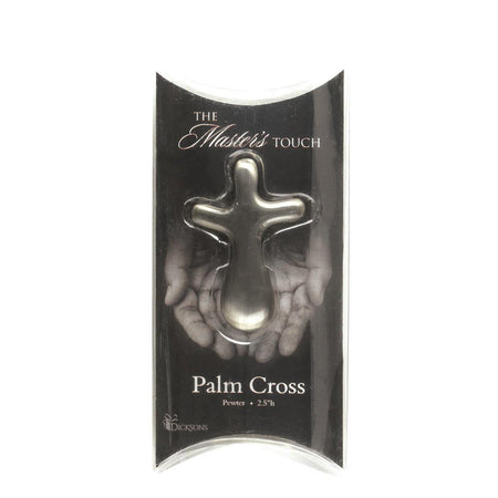 Master's Touch Silver Tone 3 x 2 Metal Palm Cross Figurine by Dicksons