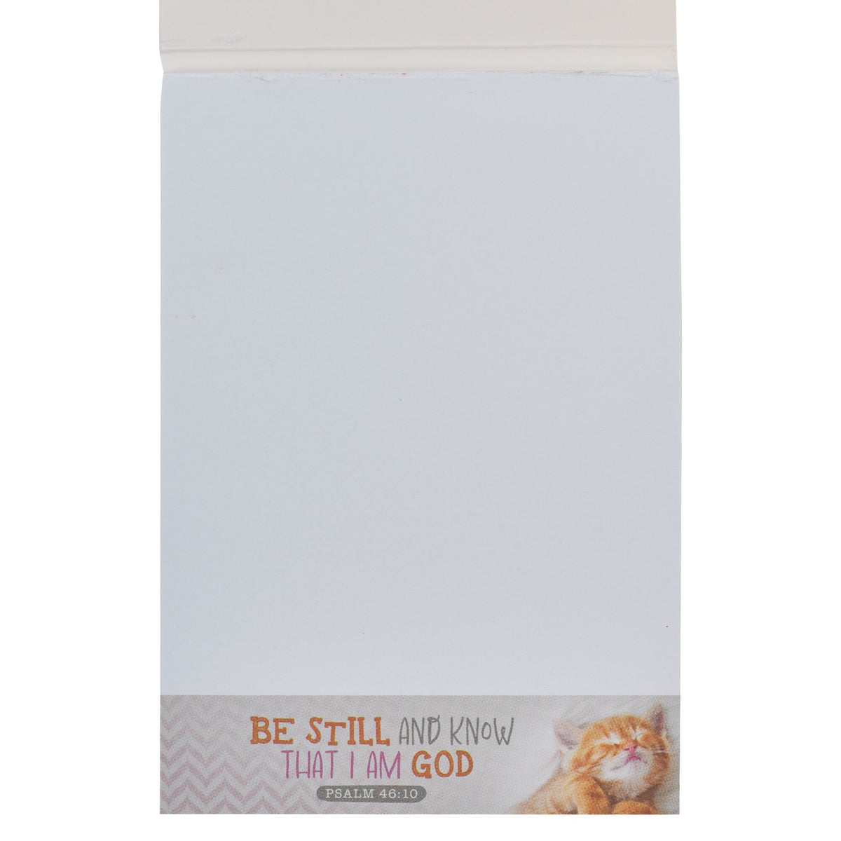 Be Still and Know Kitten Notepad - Psalm 46:10 by Christian Art Gifts, product view 4