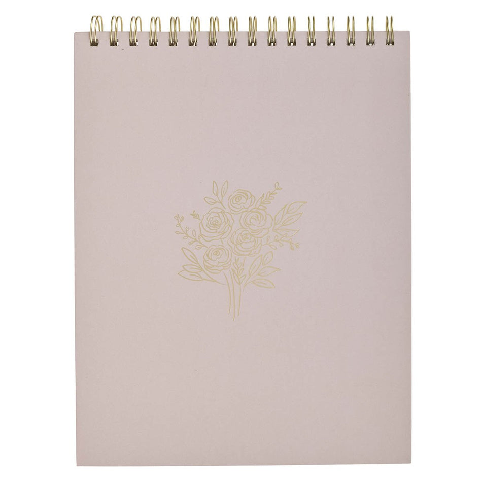 Everything Beautiful Pink Floral Spiral Notepad - Ecclesiastes 3:11 by Christian Art Gifts, product view 2