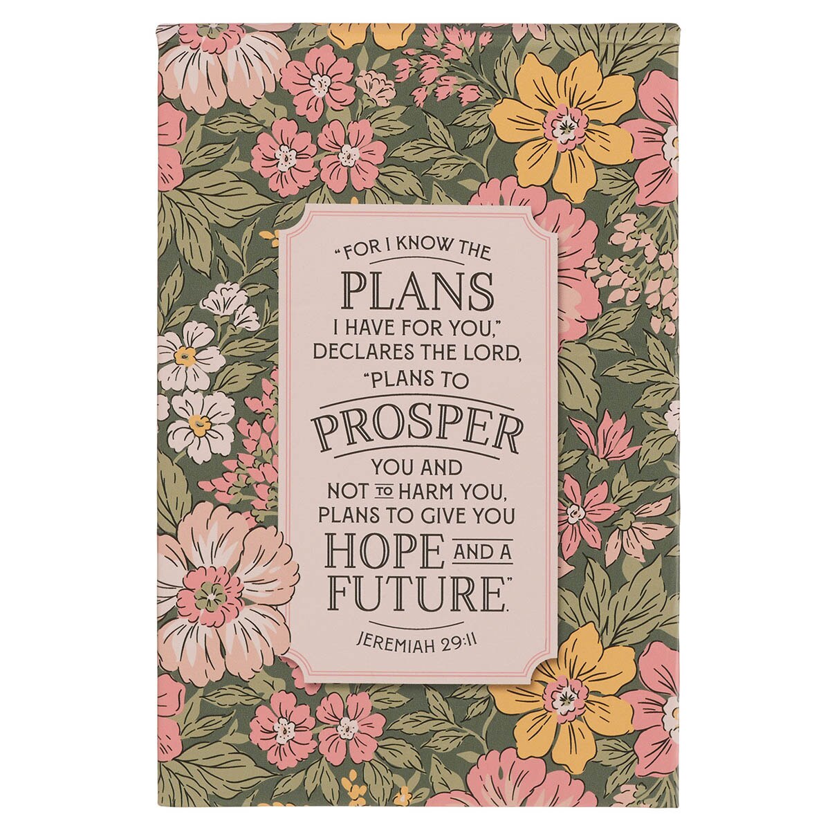 Hope and a Future Pink Vintage Bloom Hardcover Top-Flip Notepad - Jeremiah 29:11 by Christian Art Gifts