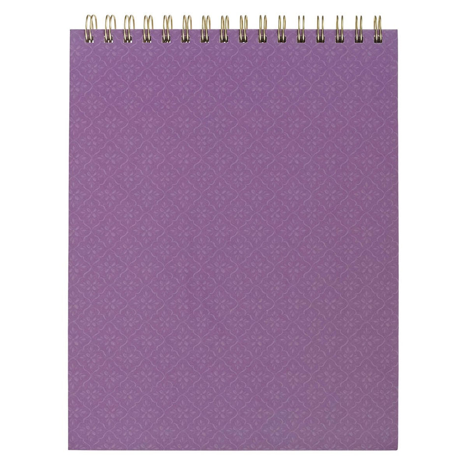 Blessed Purple Floral Spiral Notepad by Christian Art Gifts, product view 2