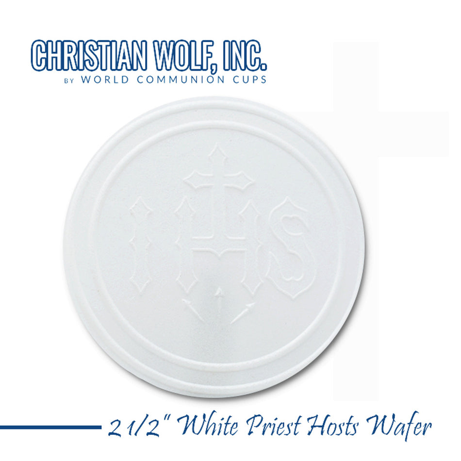 2-1/2" White Priest Hosts Wafers