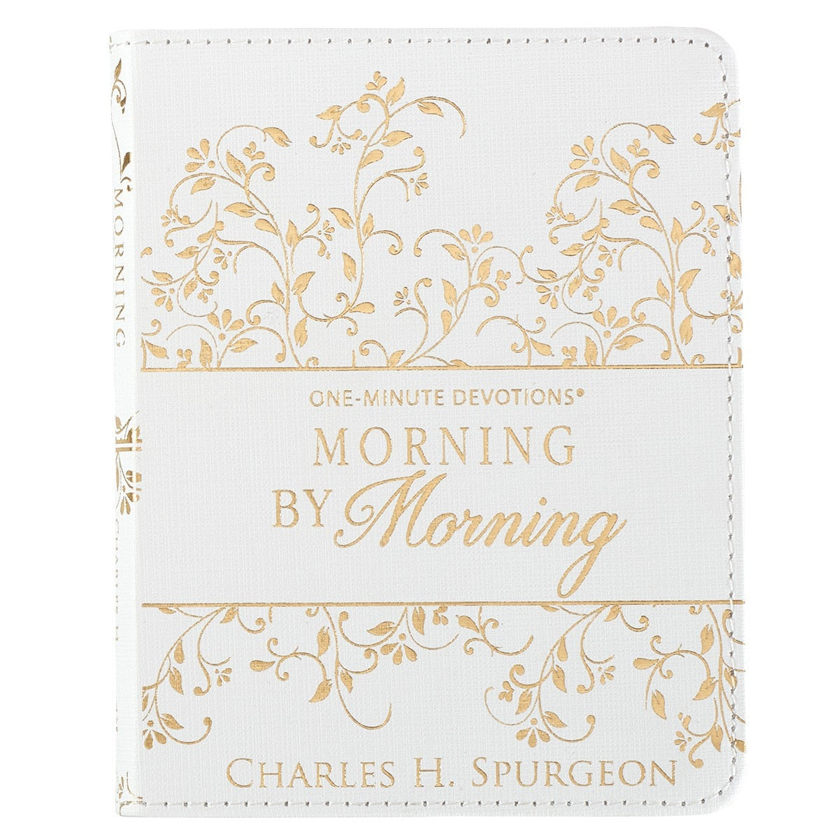 Morning by Morning White Faux Leather One-Minute Devotions by Christian Art Gifts