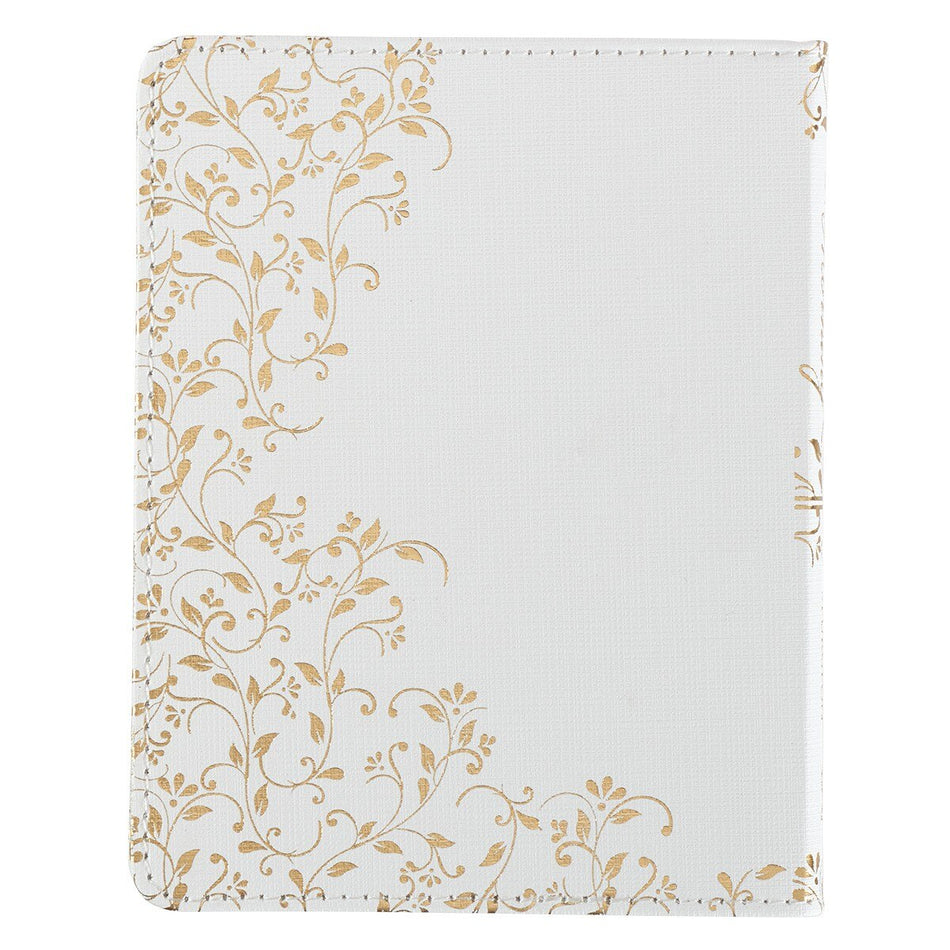 Morning by Morning White Faux Leather One-Minute Devotions by Christian Art Gifts, product view 2