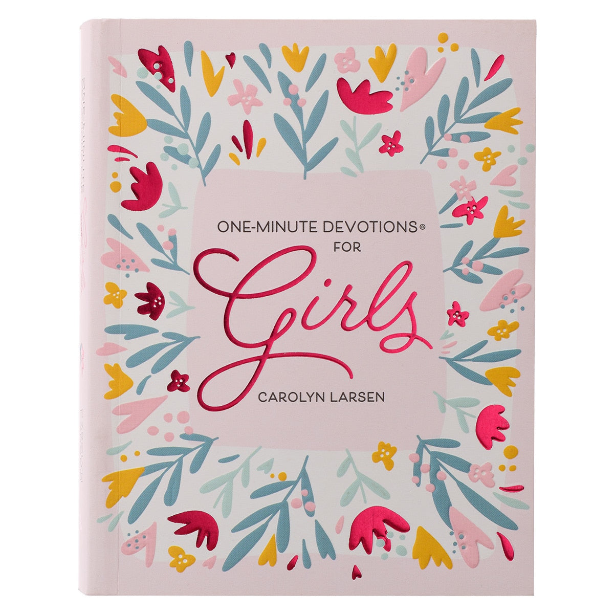 Pink Floral Softcover One-Minute Devotions for Girls by Christian Art Gifts