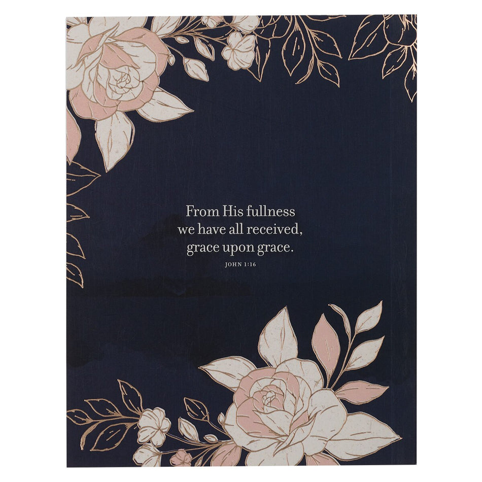 Grace for Today Navy Blue Softcover One-Minute Devotion by Christian Art Gifts, product view 2