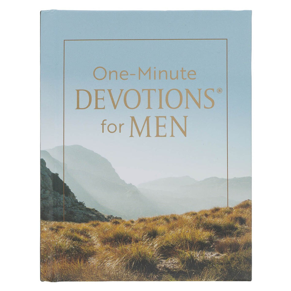 One-Minute Devotions® for Men Hardcover Devotional by Christian Art Gifts