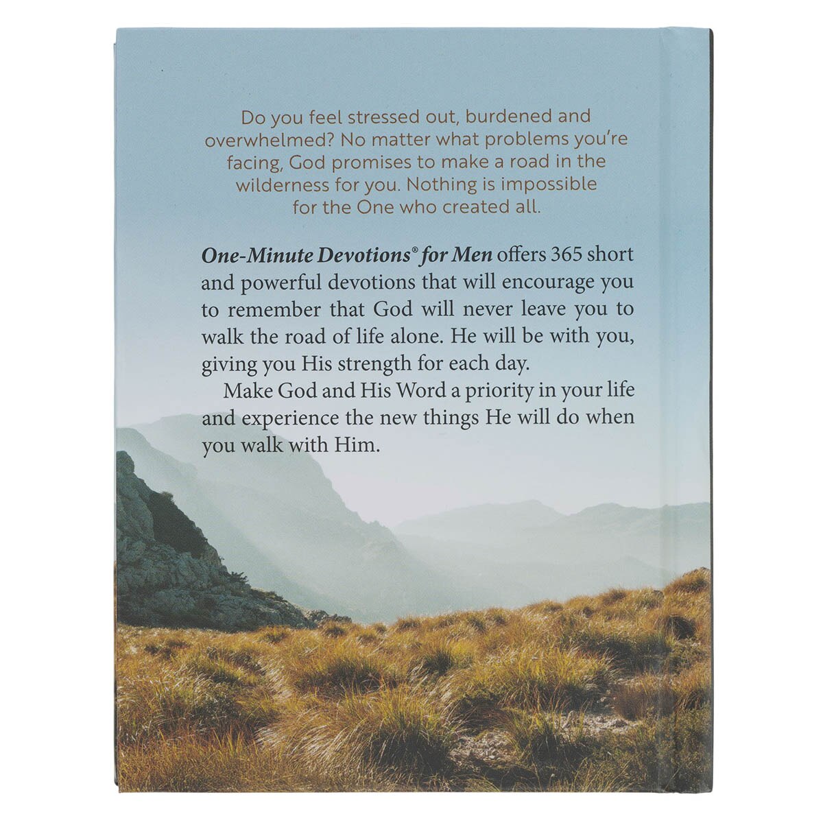 One-Minute Devotions® for Men Hardcover Devotional by Christian Art Gifts, product view 2