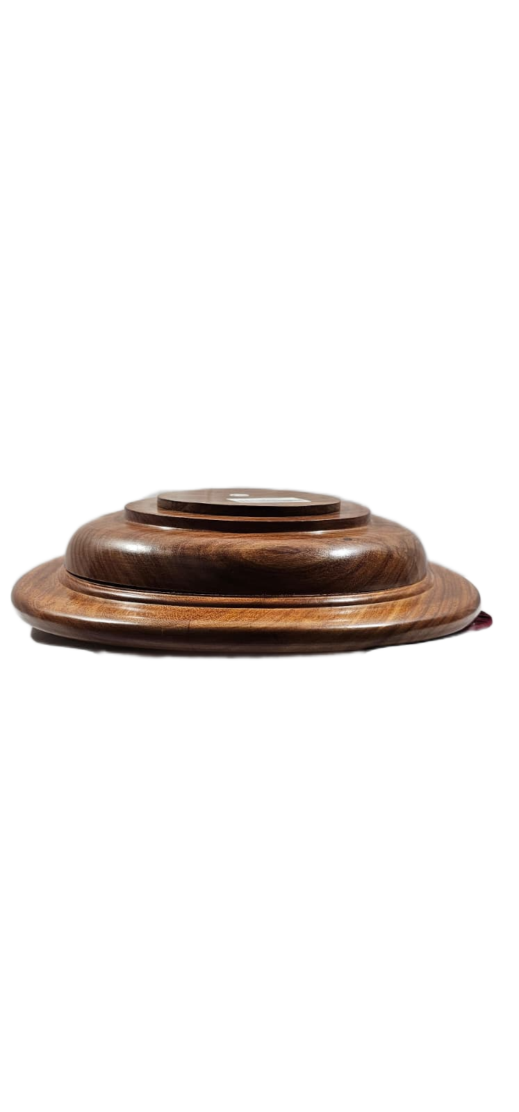 Walnut Stain Wood Offering Plate