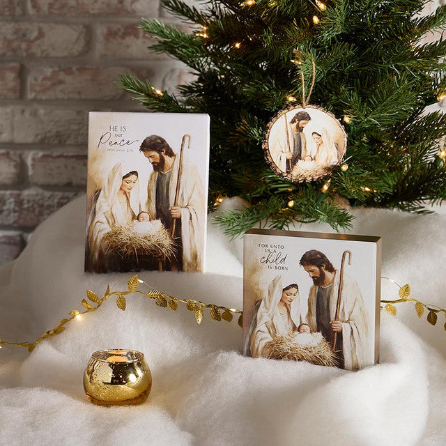 Holy Family Barky Ornament - Holy Family