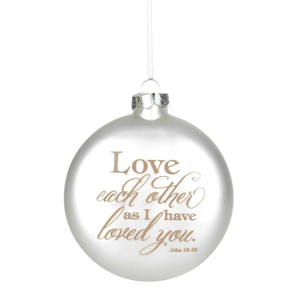 Ornament Love Each Other as I Have Glass 4" by Dicksons