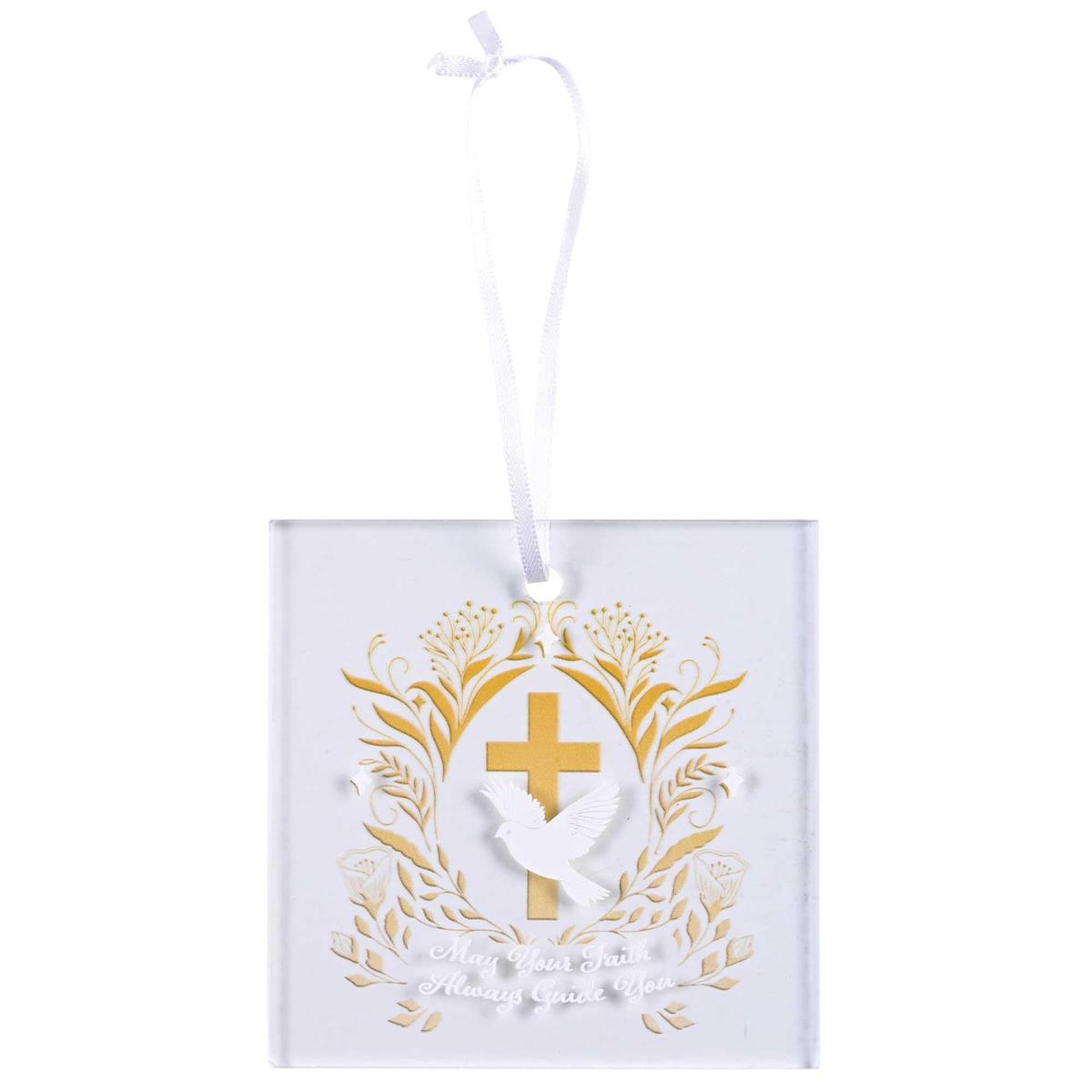 Ornament Cross Dove May You Faith 3.5H by Dicksons