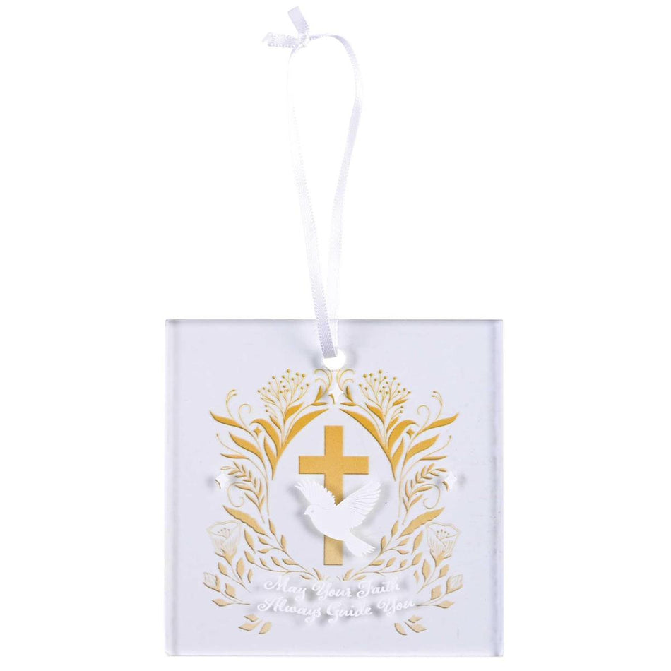 Ornament Cross Dove May You Faith 3.5H by Dicksons