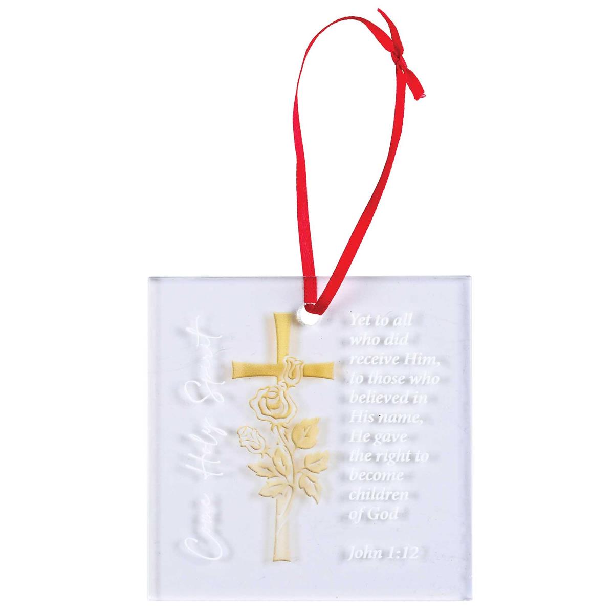 Ornament Cross Come Holy Spirit 3.5H by Dicksons