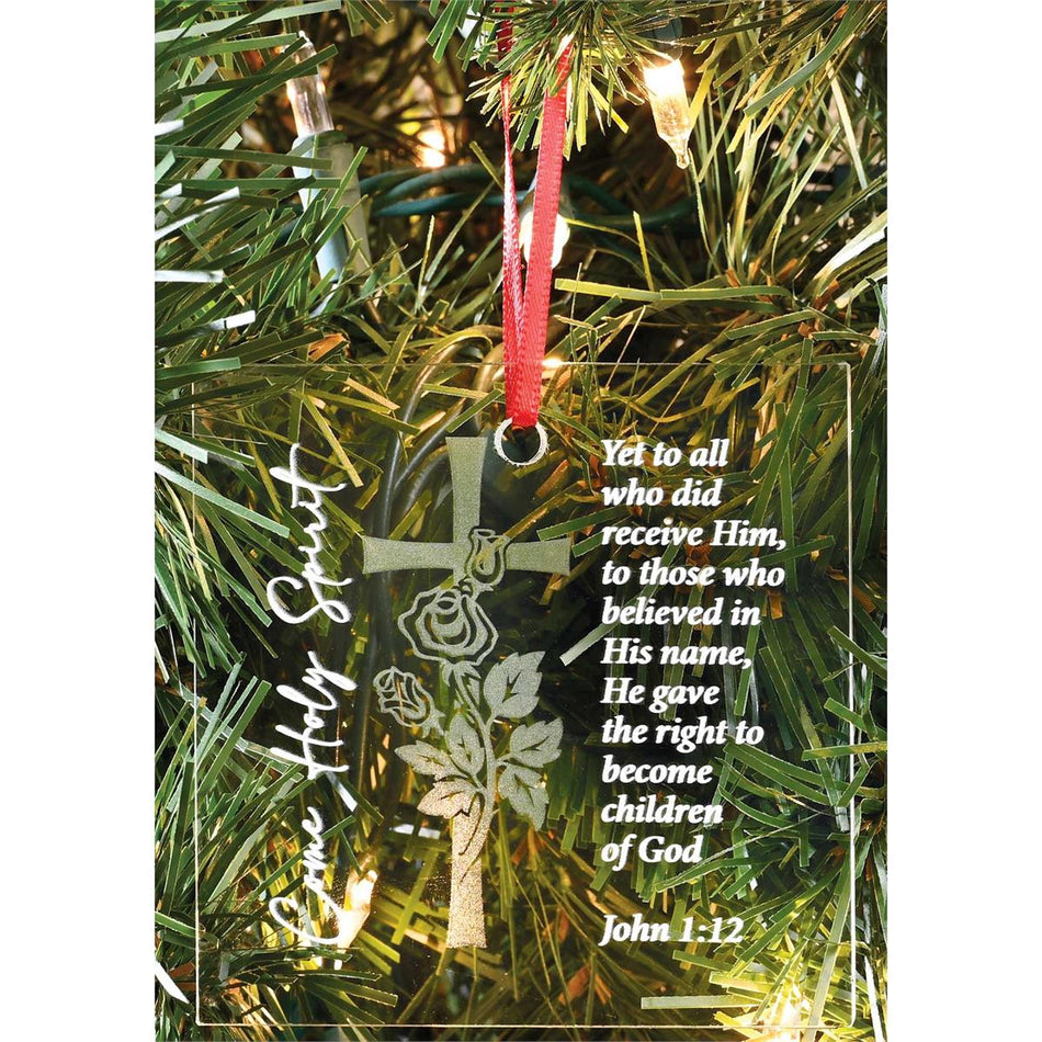 Ornament Cross Come Holy Spirit 3.5H by Dicksons, product view 2