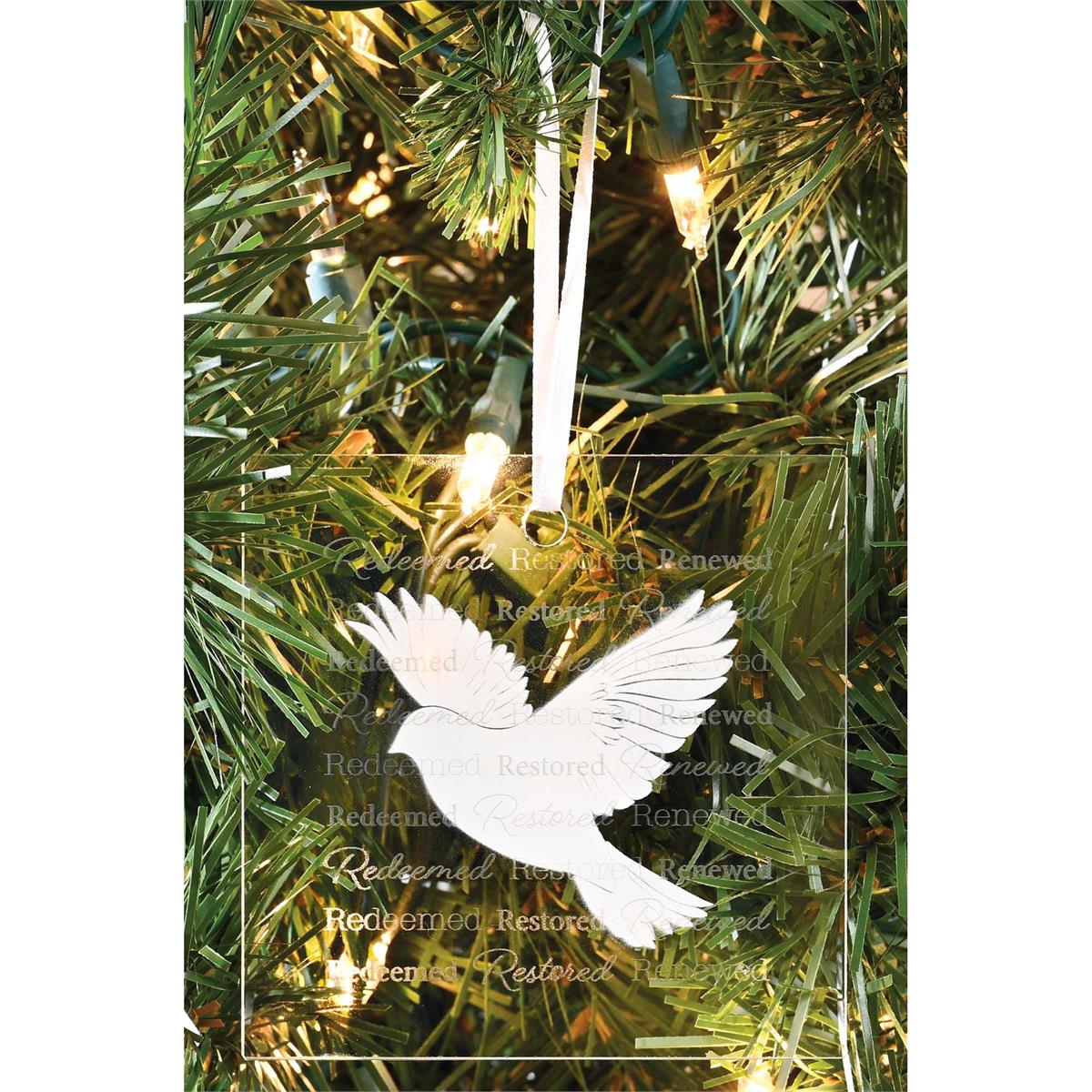 Ornament Dove Redeemed Restored 3.5H by Dicksons, product view 2