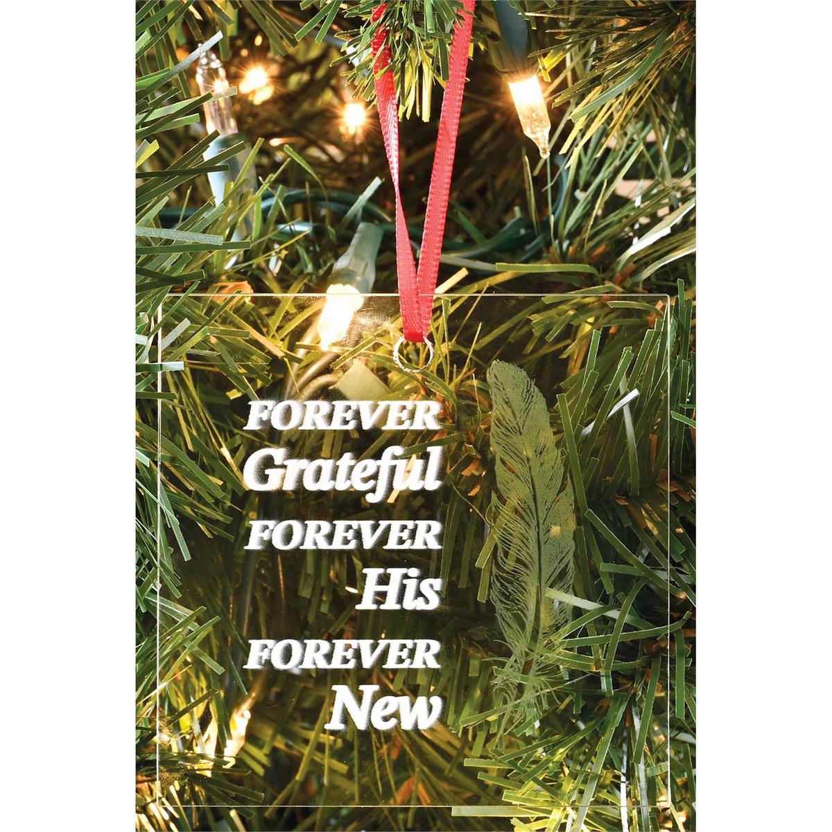 Ornament Forever Grateful His New 3.5H by Dicksons, product view 2