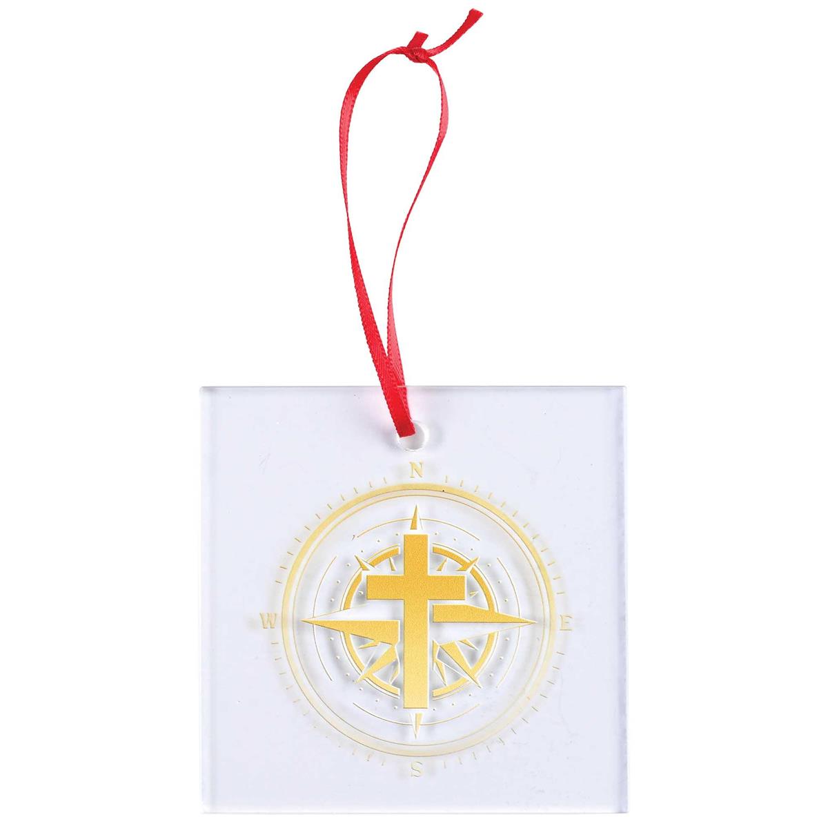 Ornament Cross Compass 3.5H by Dicksons