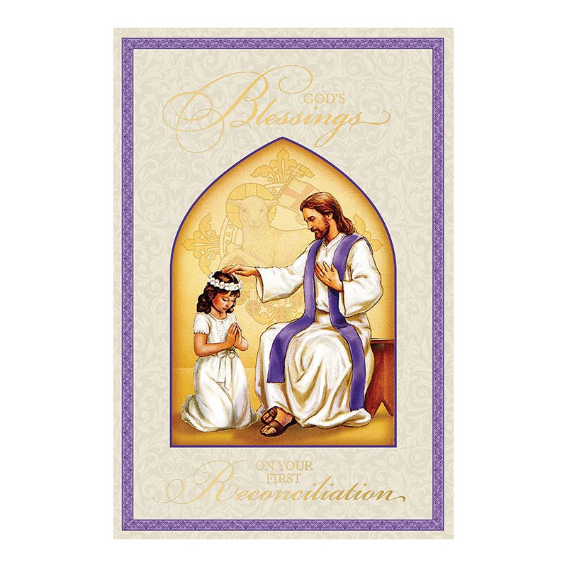 God's Blessings on your First Reconciliation - (Girl)