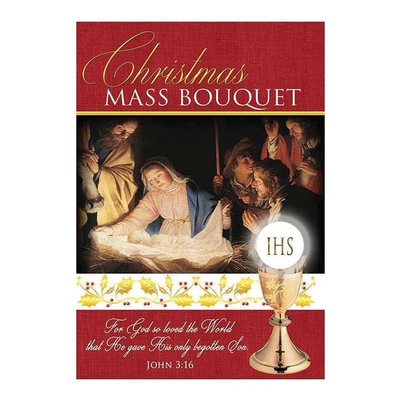 O Holy Night Christmas Mass Bouquet Card