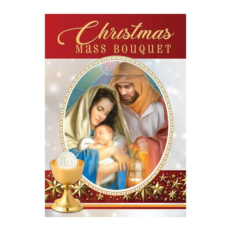 Blessed Nativity Christmas Mass Bouquet Card