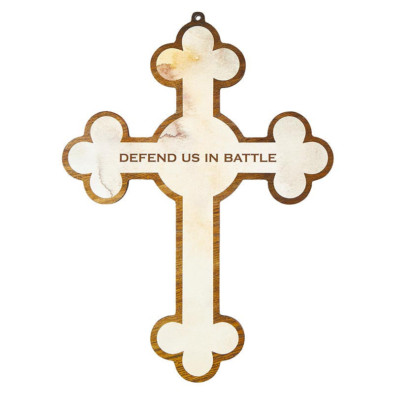 Spiritual Warrior Wood Cross by Christian Brands, product view 2