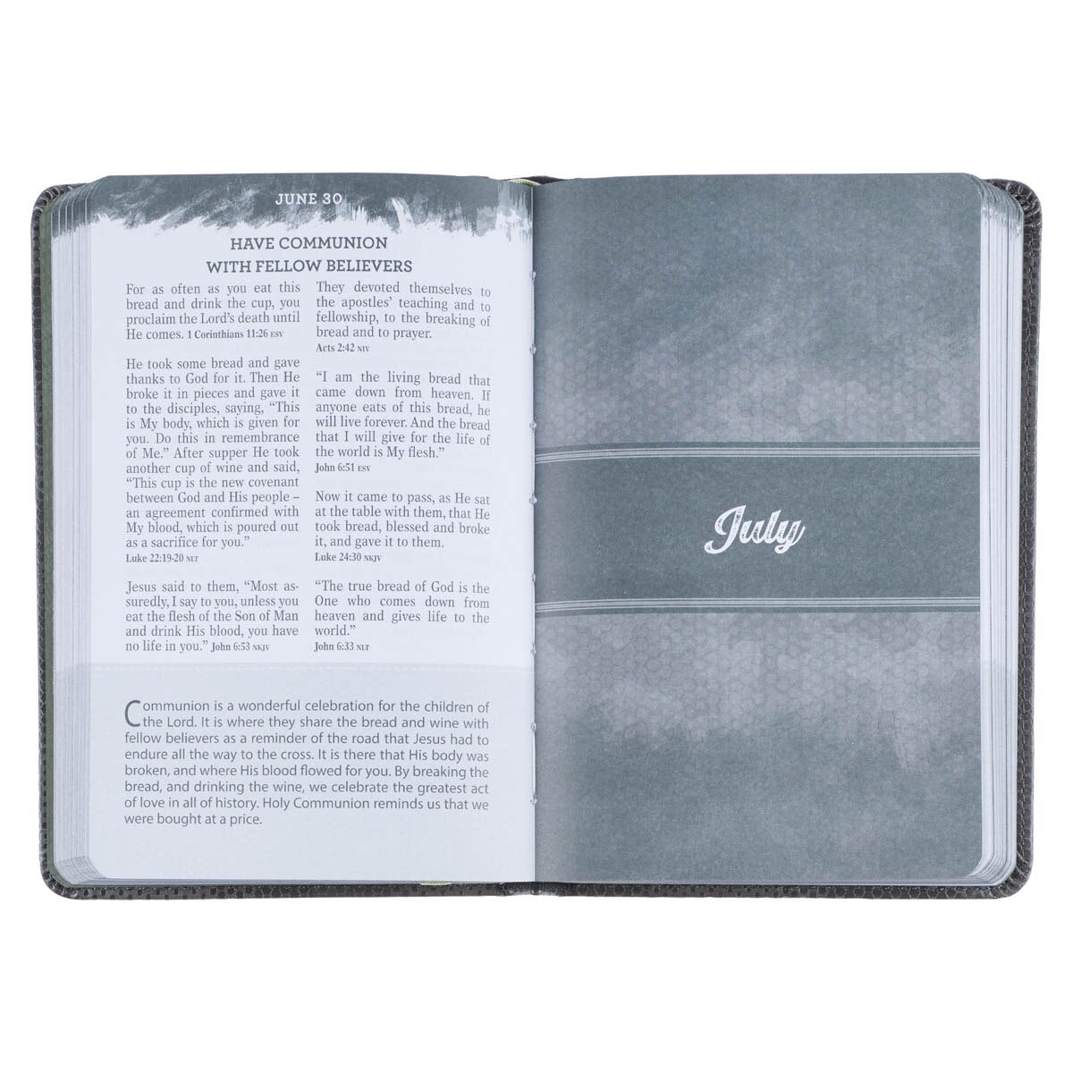 Brown Camo Faux Leather Pocket Devotional for Guys by Christian Art Gifts, product view 5