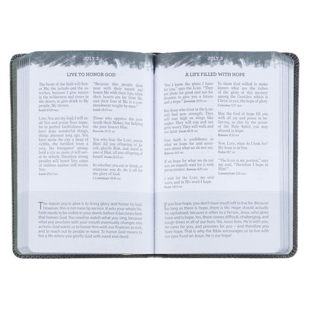 Brown Camo Faux Leather Pocket Devotional for Guys by Christian Art Gifts, product view 6