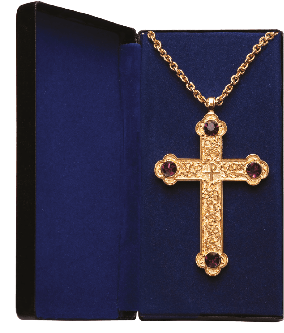 Pectoral Cross w/ Amethyst by Alviti