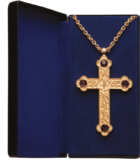 Pectoral Cross w/ Amethyst by Alviti