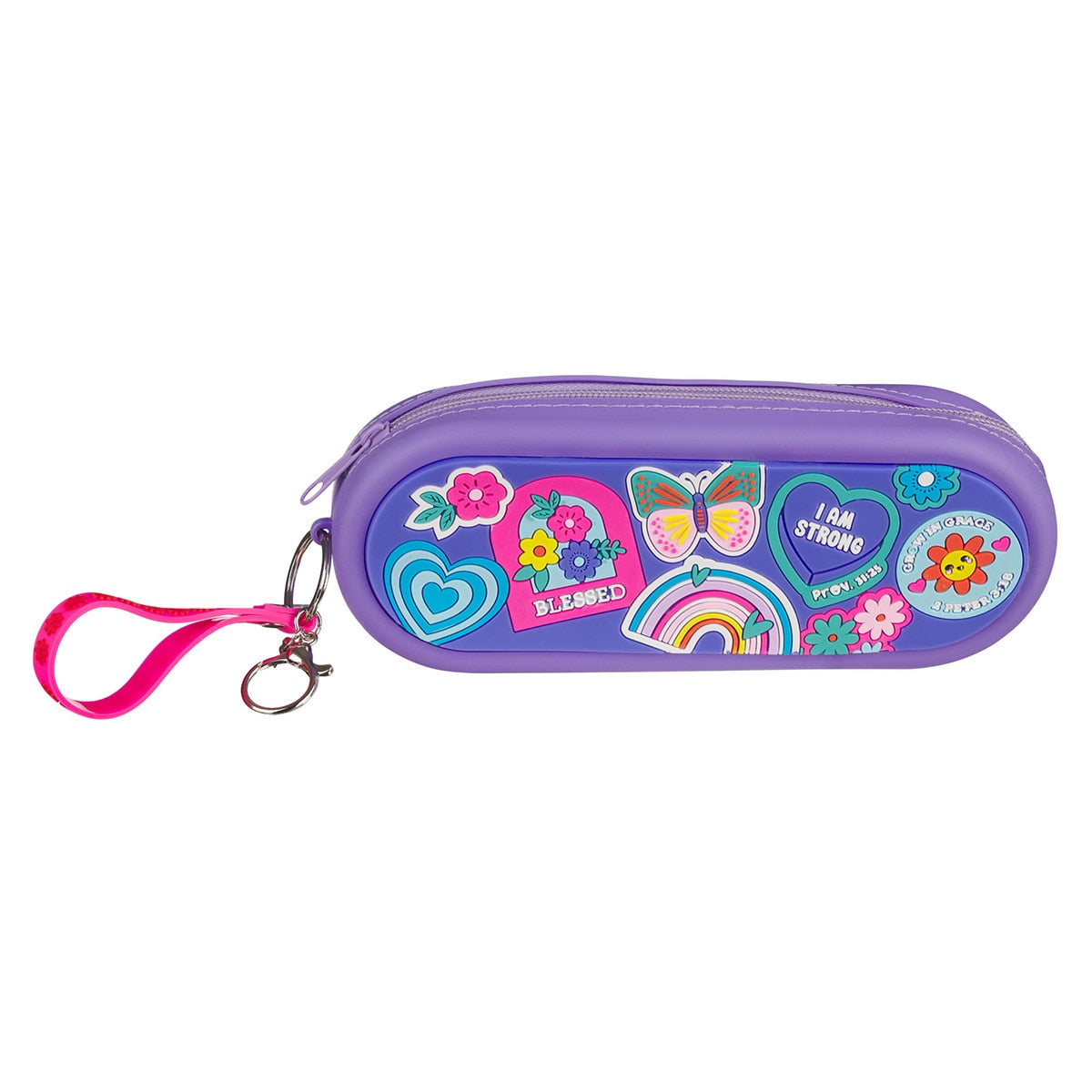 Shine for Jesus Purple Silicone Pencil Case by Christian Art Gifts