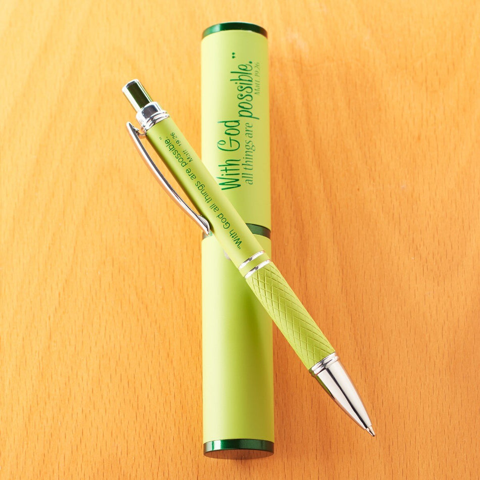Pre-packed Three Color Stylish Pen and Case Merchandiser
