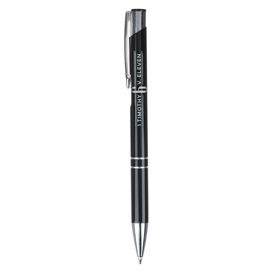 Man of God Black Gift Pen in Brown Prism Gift Box - 1 Timothy 6:11