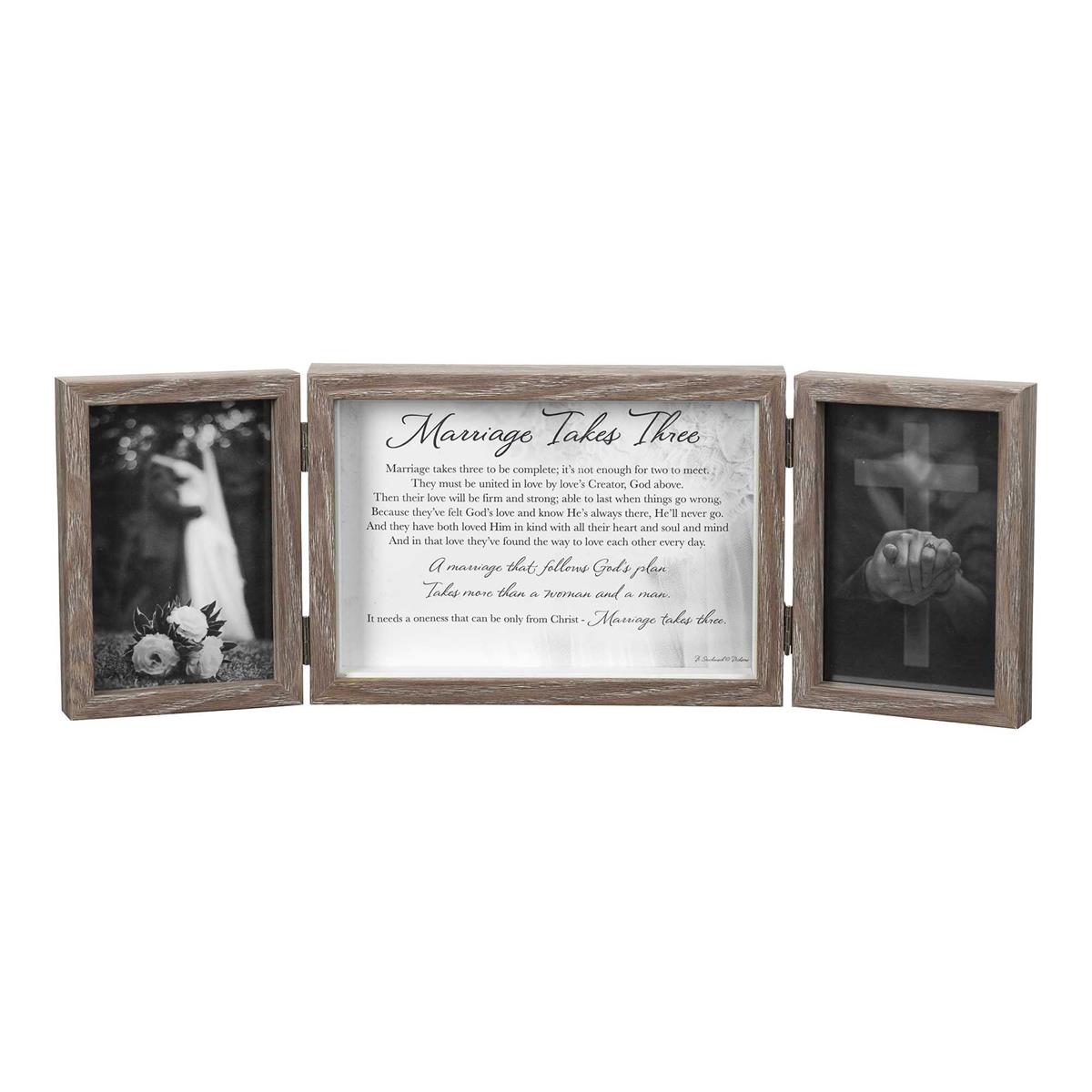 Triple Photo Frame Marriage Takes Three by Dicksons