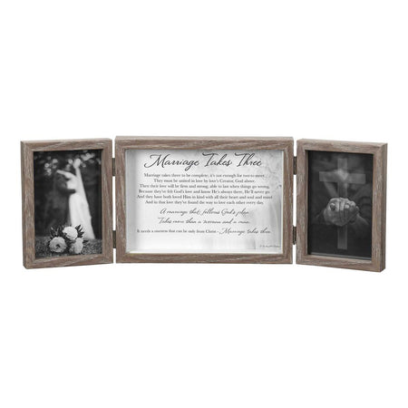 Triple Photo Frame Marriage Takes Three by Dicksons