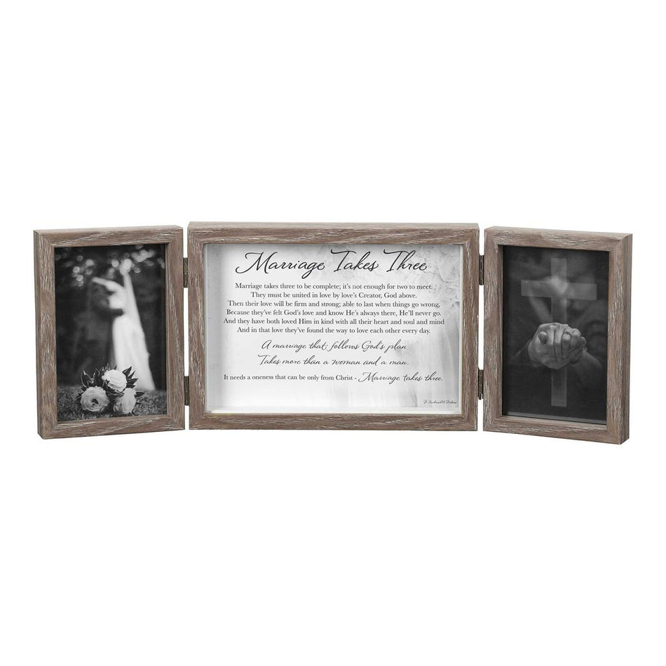Triple Photo Frame Marriage Takes Three by Dicksons